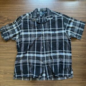 Polo by Ralph Lauren Men's Black and White Checkered Shirt